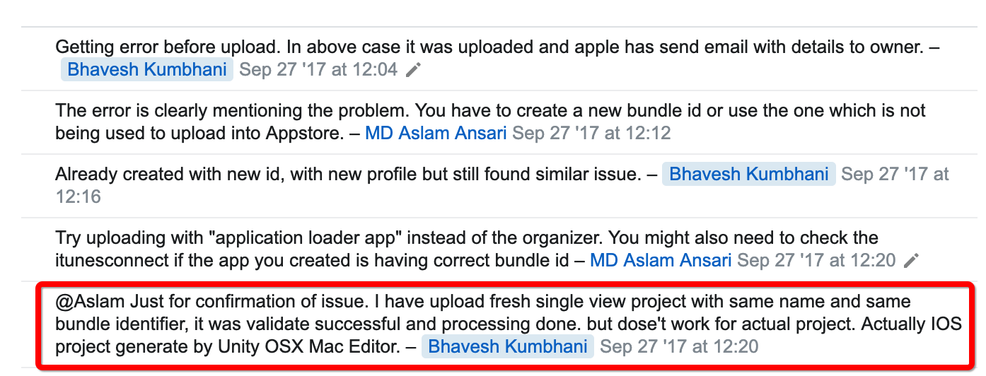 Error while validate or upload on App Store “The bundle uses a bundle name or display name that is already taken”