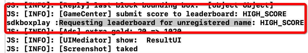sdkboxplay gamecenter requesting leaderboard for unregistered name